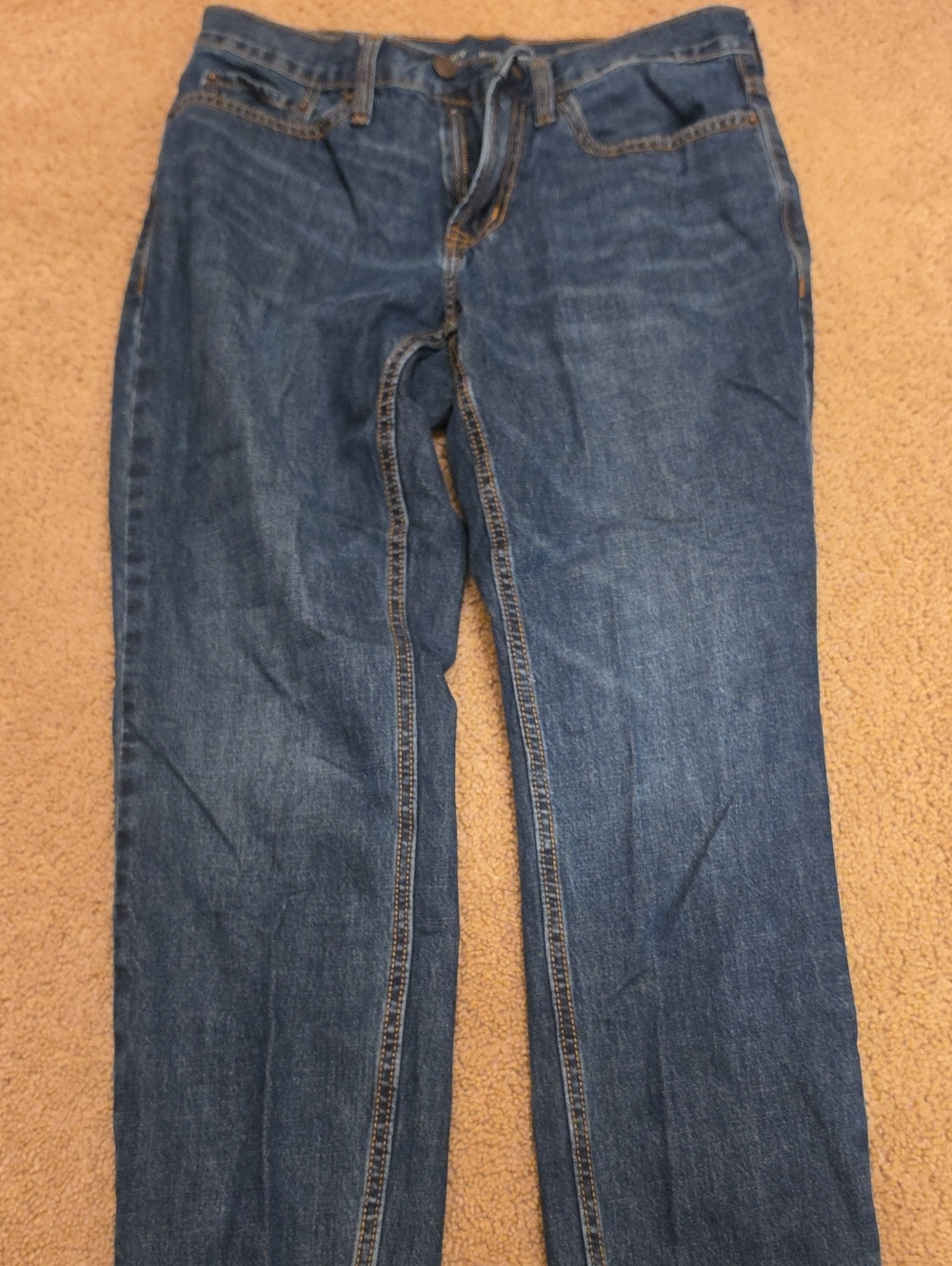 Old Navy Men's Dark Blue Straight Jeans